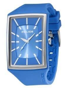   POLICE BASEL VANTAGE-X BLUE RUBBER STRAP