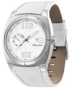   POLICE BASEL ECLIPSE WHITE LEATHER STRAP
