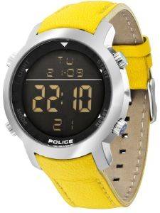   POLICE CYBER YELLOW LEATHER STRAP