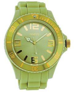   OOZOO TIMEPIECE GREEN RUBBER STRAP