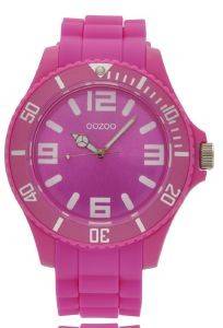 ΓΥΝΑΙΚΕΙΟ ΡΟΛΟΙ OOZOO TIMEPIECE FUCHSIA RUBBER STRAP ΓΥΝΑΙΚΕΙΟ ΡΟΛΟΙ OOZOO TIMEPIECE FUCHSIA RUBBER STRAP