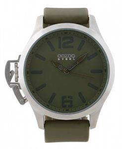 ������� ����� OOZOO STEEL XL GREEN RUBBER STRAP
