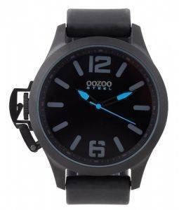 ΑΝΔΡΙΚΟ ΡΟΛΟΙ OOZOO STEEL XXL BLACK RUBBER STRAP ΑΝΔΡΙΚΟ ΡΟΛΟΙ OOZOO STEEL XXL BLACK RUBBER STRAP