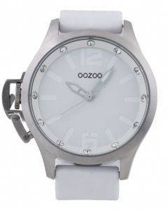   OOZOO STEEL XL WHITE RUBBER STRAP