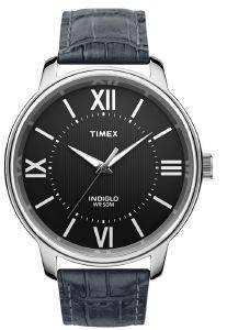   TIMEX  ALL BLACK LEATHER STRAP