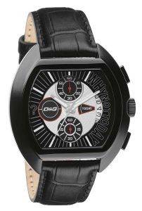   D&G HIGH SECURITY WATCH BLACK LEATHER STRAP