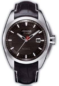 ������� ���O� ALPINA CLUB CHRONOGRAPH BLACK LEATHER STRAP