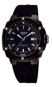  O ALPINA ADVENTURE DIVER AUTOMATIC BLACK RUBBER STRAP