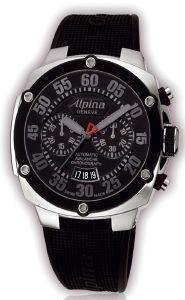  O ALPINA EXTREME AUTOMATIC CHRONOGRAPH BLACK RUBBER STRAP