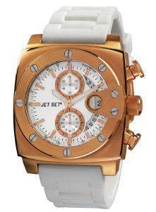   JET SET SANTORINI CHRONOGRAPH WHITE RUBBER STRAP