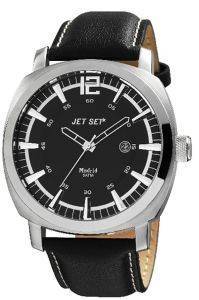   JET SET JET SET MADRID BLACK LEATHER STRAP