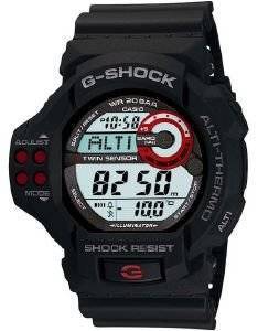   CASIO CASIO G-SHOCK DIGITAL BLACK RUBBER STRAP