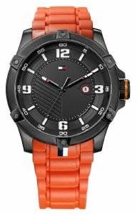   MMY HILFIGER TOMMY HILFIGER SPORT ORANGE RUBBER STRAP