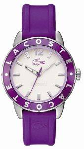 I O LACOSTE RIO SPORTSWEAR LIGHT PURPLE RUBBER STRAP