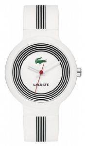 I O LACOSTE GOA WHITE RUBBER STRAP