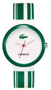   LACOSTE GOA GREEN BAZEL ON WHITE AND GREEN STRAP