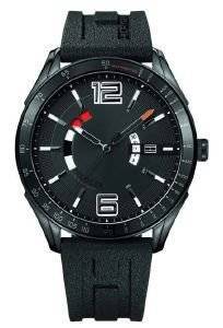   TOMMY HILFIGER SPORT BLACK RUBBER STRAP