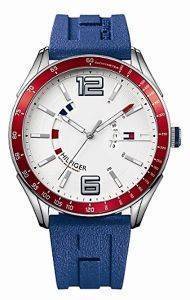 O O TOMMY HILFIGER SPORT BLUE RUBBER STRAP