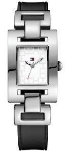 ΓΥΝΑΙΚΕΙΟ ΡΟΛΟΙ ΤΟMMY HILFIGER BLACK LEATHER STRAP WHITE DIAL ΓΥΝΑΙΚΕΙΟ ΡΟΛΟΙ ΤΟMMY HILFIGER BLACK LEATHER STRAP WHITE DIAL