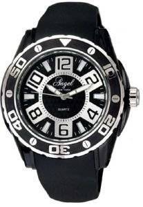 ΓΥΝΑΙΚΕΙΟ ΡΟΛΟΙ ANGEL BLACK RUBBER STRAP ΓΥΝΑΙΚΕΙΟ ΡΟΛΟΙ ANGEL BLACK RUBBER STRAP