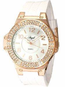 ��������� �����  ANGEL CRYSTAL WHITE RUBBER STRAP