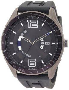 O O TOMMY HILFIGER SPORT GREY RUBBER STRAP