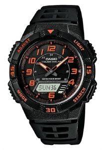 CASIO COLLECTION BLACK RUBBER STRAP AQ-S800W-1B2V