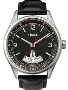 TIMEX ELEVATED CLASSICS BLACK LEATHER STRAP TIMEX ELEVATED CLASSICS BLACK LEATHER STRAP