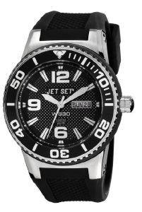 JET SET WB30 BLACK RUBBER STRAP