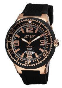 JET SET WB30 BLACK RUBBER STRAP