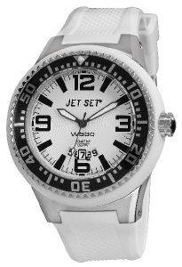 JET SET WB30 WHITE RUBBER STRAP