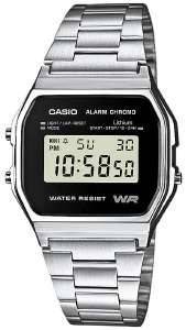 CASIO CLASSIC VINTAGE DIGITAL STAINLESS STEEL BRACELET A158WEA-1EF