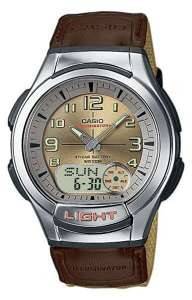 CASIO COLLECTION BROWN LEATHER STRAP AQ180WB5BVEF CASIO COLLECTION BROWN LEATHER STRAP AQ180WB5BVEF