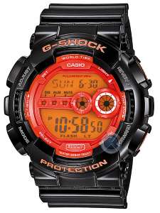 CASIO G-SHOCK DIGITAL CHRONOGRAPH BLACK RUBBER STRAP GD-100HC-1ER