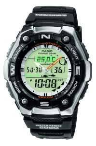 CASIO COLLECTION STANDARD BLACK RUBBER STRAP AQ-W101-1A CASIO COLLECTION STANDARD BLACK RUBBER STRAP AQ-W101-1A