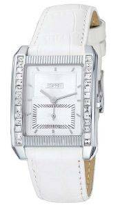 ESPRIT VITALITY CRYSTAL WHITE LEATHER STRAP