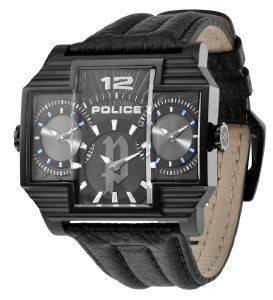 POLICE HAMMERHEAD BLACK LEATHER STRAP