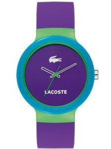 LACOSTE GOA PURPLE RUBBER STRAP