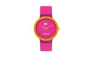 LACOSTE GOA PURPLE AND PINK RUBBER STRAP