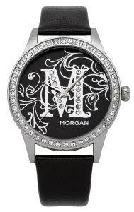 ΡΟΛΟΙ MORGAN DE TOI BLACK LEATHER STRAP ΡΟΛΟΙ MORGAN DE TOI BLACK LEATHER STRAP