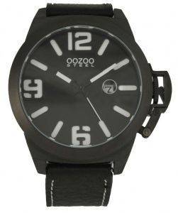   OOZOO STEEL LEFTY XXL BLACK LEATHER STRAP