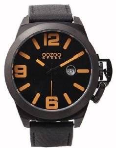   OOZOO STEEL LEFTY XXL BLACK LEATHER STRAP