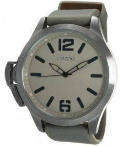 ΓΥΝΑΙΚΕΙΟ ΡΟΛΟΙ OOZOO STEEL XL GREY RUBBER STRAP OS278 ΓΥΝΑΙΚΕΙΟ ΡΟΛΟΙ OOZOO STEEL XL GREY RUBBER STRAP OS278