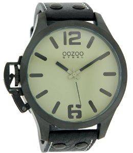   OOZOO STEEL XXL BLACK LEATHER STRAP