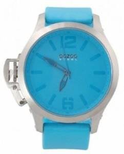   OOZOO STEEL XL LIGHT BLUE RUBBER STRAP