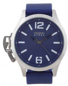 ΓΥΝΑΙΚΕΙΟ ΡΟΛΟΙ OOZOO STEEL XL BLUE RUBBER STRAP OS280 ΓΥΝΑΙΚΕΙΟ ΡΟΛΟΙ OOZOO STEEL XL BLUE RUBBER STRAP OS280