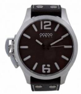   OOZOO STEEL XXL DARK GREY LEATHER STRAP