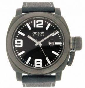   OOZOO STEEL XXL BLACK LEATHER STRAP