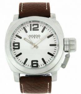   OOZOO STEEL XL BROWN LEATHER STRAP