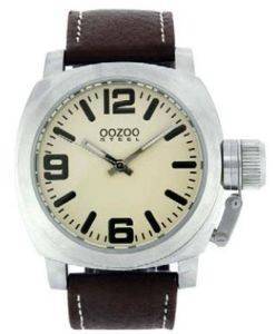   OOZOO STEEL XL BROWN LEATHER STRAP